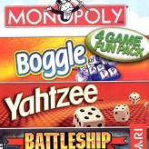 4 games fun pack: monopoly boggle yahtzee battleship